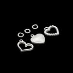 925 Sterling Silver, Hinged Figure of 8 Clasps, Approx 18x9mm, 2Pcs 