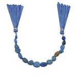 15cts Ceruleite Smooth Tumble Approx 5x4 to 8x6mm, 10cm Strand