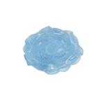 35cts Kashmir Aquamarine Carved Lotus Approx 21-23×26-28mm