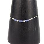 90cts Ruby, Emerald, Tanzanite & Blue Sapphire Faceted Rondelles Approx 3x1 to 4x2mm, 15cm Each Strand.