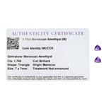1.7cts Moroccan Amethyst 7x7mm Triangle  (N)
