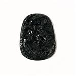 Type A Omphacite Blackish/Green Jadeite Pendant