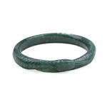 140cts Type A Fei Cui Olmec Jadeite Carved Serpentine Bangle