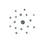 0.95cts Blue Diamond Rose Cut Round Approx 1 to 3mm