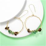 Gold Plated Copper Wire, Chips & Nuggets, Green Aventurine & Tigers Eye Project With 