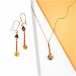 Light/Golden Brown Rivoli & Gunmetal Translucent Faceted Glass Wire Wrapping Project With Downloadable Instructions By Ellie Gallagher