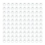 Green Machine 6mm Brass Eyelets with Shiny White Finish (100 Sets)