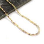 8cts Yellow Shaded Fluorite Faceted Beads Approx 2mm 31cm Strands