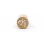 Mini Woodies Stamp - Butterfly Ø 15 mm