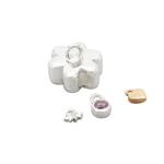 Limited Edition Claire Macdonald 925 Sterling Silver Flower Spacer Bead Approx 12x13mm with 3x Charm 