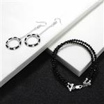 20cts Natural Burmese Black Spinel Faceted Rounds Approx 3mm, 38cm Strand