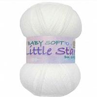 Marriner White Little Star Baby DK Yarn 100g