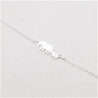 925 Sterling Silver Elephant Connector with Bracelet