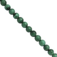 75cts Malachite Smooth Round Approx 6mm, 21cm Strand