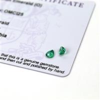 0.5cts Zambian Emerald 4x5mm Pear Pack of 2 (O)