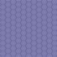 Lewis & Irene Celtic Dreams Spiral Hexagons Purple Fabric 0.5m