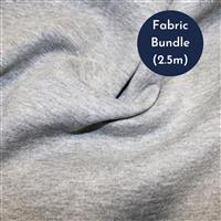 Light Grey Sweatshirting Fabric Bundle (2.5m)