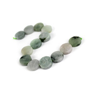 180cts Type A Burmese Multi-Colour Jadeite Faceted Coins Approx 15mm, 19cm strand