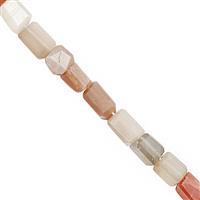 115cts Multi-Colour Moonstone Faceted Tumble Approx 9.5x6.5 to 13x9mm, 21cm Strand