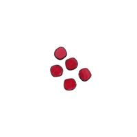 Preciosa Ornela Opaque Red Travetin Table Cut Beads, 22mm (5pk)