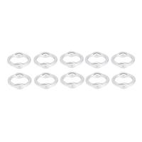 Silver Plated Base Metal Halo Beads to fit 12mm Rounds, 10pcs 