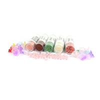 Pink Flower Fairy House; 5x Seed Beads 11/0, Glass Flower Beads & Faceted Round Beads with FREE Pattern Sheet
