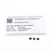 1cts Madagascan Blue Sapphire 5x4mm Fancy Pack of 3 (U)