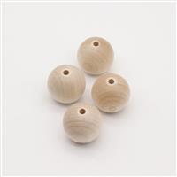 35mm Round Wooden Beads (10pk)