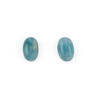 6.10cts Larimar Cabochon Oval Approx 12x8mm (Pack of 2)