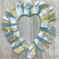 Ribbonly Daffodil Days Knotted Heart Wreath Kit