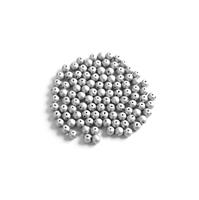 Czech RounDuo Beads, 5mm - Aluminium Silver (100pcs)