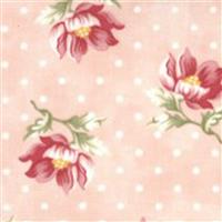 Moda Sanctuary in Pink Polka Dot Floral Fabric 0.5m