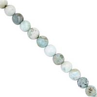 40cts Larimar Graduated Smooth Round Approx 4 to 6mm 20cm Strand 