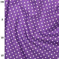 Rose and Hubble Cotton Poplin Spots on Purple Fabric 0.5m