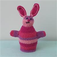 Woolly Chic Easter Bunny Summer Pinks Crochet Hand Puppet Kit