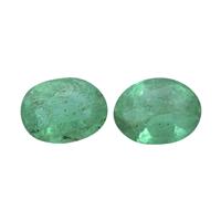 0.5cts Zambian Emerald 5x4mm Oval Pack of 2 (O)