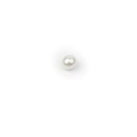 White South Sea Cultured Egg Pearl Approx 12x10.5mm (1pc)