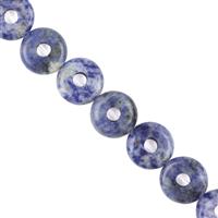 160cts Blue Jasper Plain Round Approx 14mm, 36cm Strand