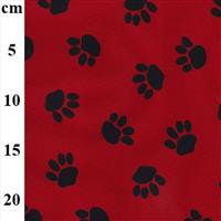 PU Coated Waterproof Pet Red Fabric 0.5m