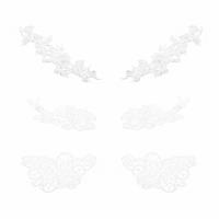 White Colour Lace Bundle, Set of 3 Sizes: 18.5x6.8cm, 18.8x9cm, 28.5x9.5cm
