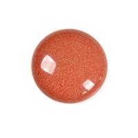 Gold Goldstone Round Cabs,Approx 30mm, 1PC