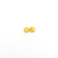 Baltic Butterscotch Amber 4mm Beads (2pk)