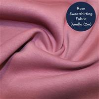 Rose Sweatshirting Fabric Bundle (2m)