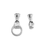 925 Sterling Silver Toggle Clasp - Hands
