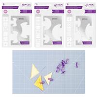 3 x Gemini Quilting Pattern Guides & Free Threaders 10pc Quilting Clips 