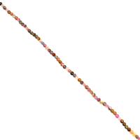 Natural Multi-Colour Tourmaline Gemstone Strand Approx 25cts