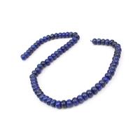 180cts Dyed Lapis Lazuli Plain Rondelles Approx 8x5mm, 38cm Strand