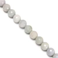 450cts Type A Jadeite Faceted Rounds Approx 12mm, 38cm Strand