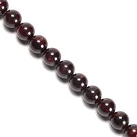 440 cts Garnet Plain Rounds Approx 10mm,38cm Strand