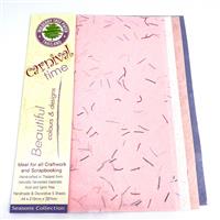 SEASONS COLLECTION- MULBERRY TREE PAPER - PACK 7,  5 sheet bundle of assorted colours